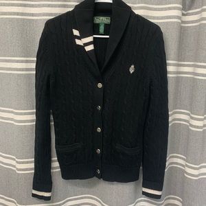 Lauren Ralph Lauren Black Cardigan Sweater